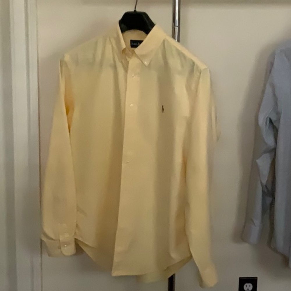 Polo by Ralph Lauren Men's Yellow Oxford Button-Down Shirt